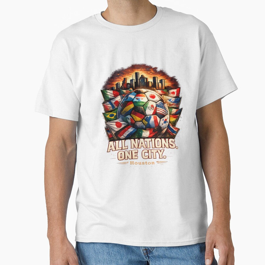 All Nations One City Houston Soccer Football Shirt – Soccer Unity Tee by MJGalanex