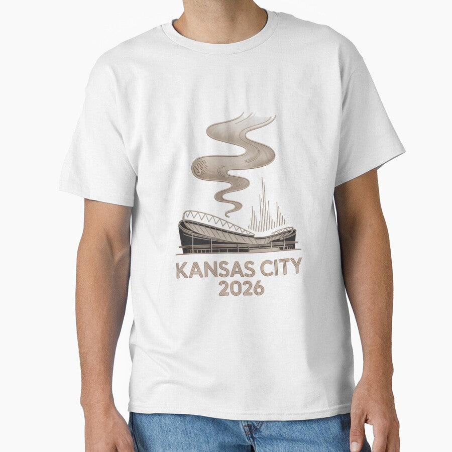 Kansas City 2026 Arrowhead Stadium Football T-Shirt V13 by DarylWelsh2024