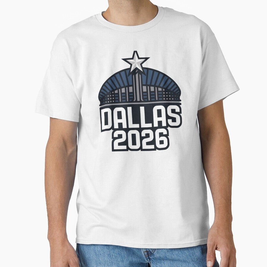 Dallas 2026 Texas Soccer Souvenir T-Shirt V17 by DarylWelsh2024
