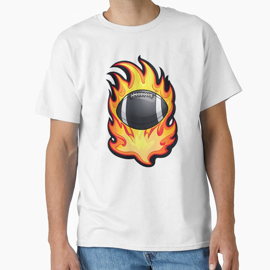American Football, fire with football by Bilisik