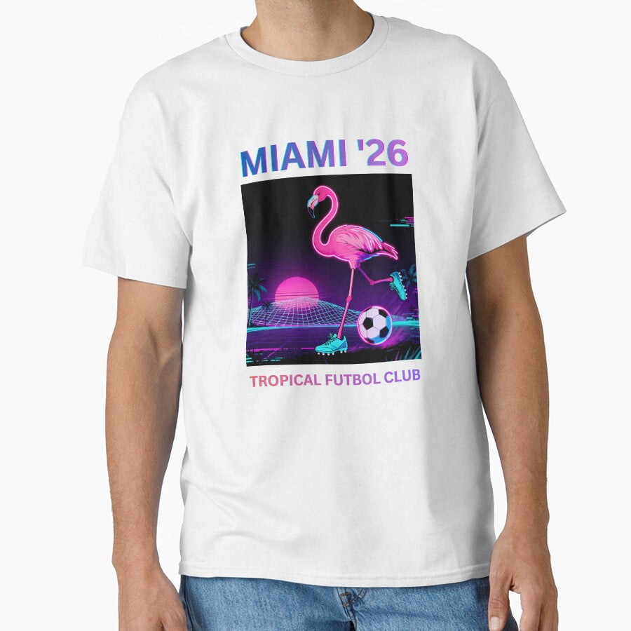 Miami 26 Retro Neon Soccer Vibe by PasinduBhanuka