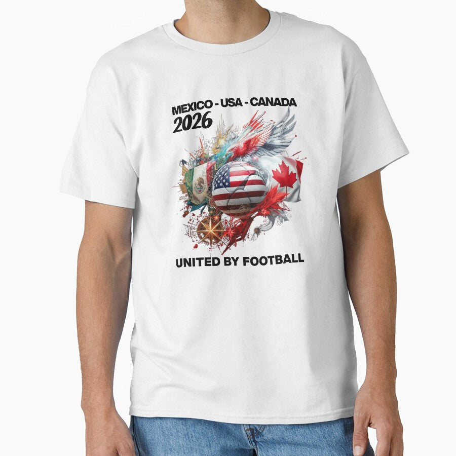International Football Unity Design – Mexico USA Canada Premium Soccer Art by La-Designita