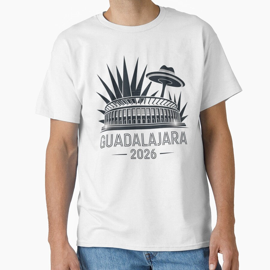 Guadalajara 2026  Mexico Football Soccer Souvenir T-Shirt V17 by DarylWelsh2024