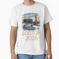 Boston 2026 New England Soccer Souvenir T-Shirt V5 by DarylWelsh2024