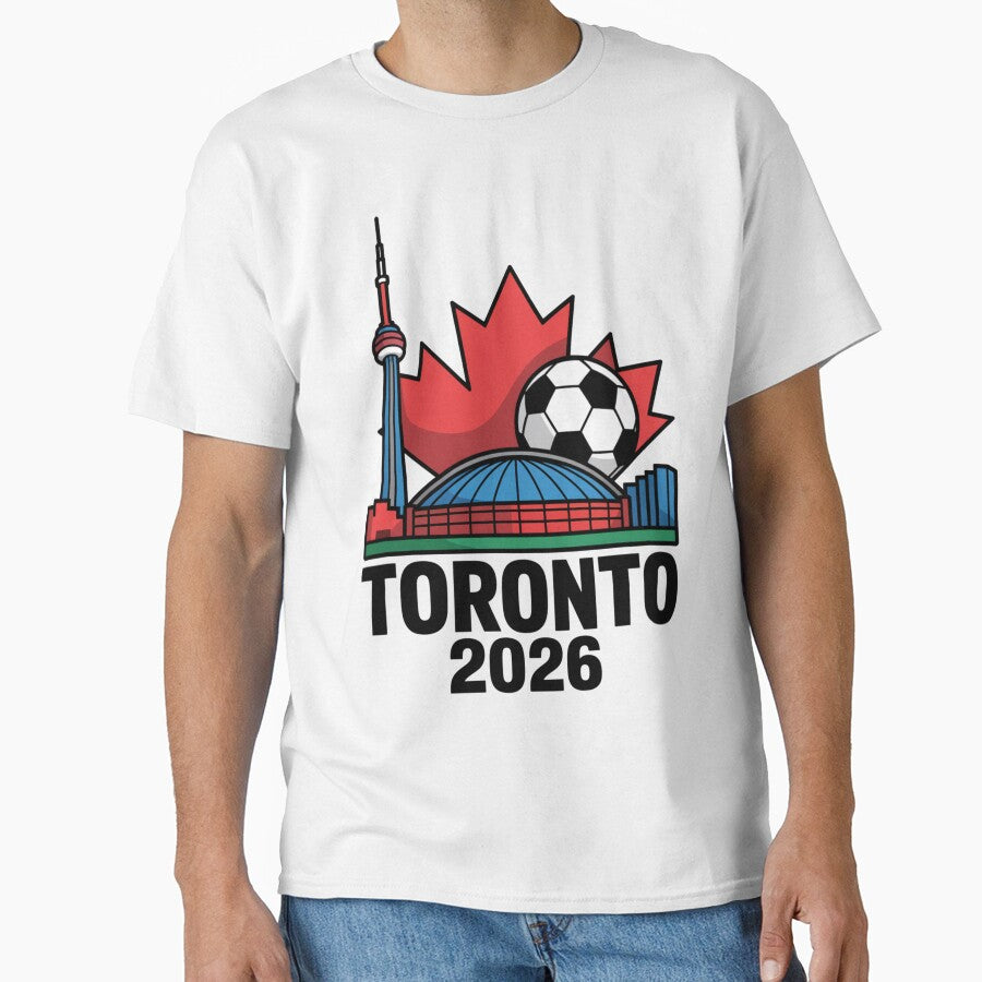 Toronto 2026 CN Tower Stadium Skyline T-Shirt V12 by DarylWelsh2024