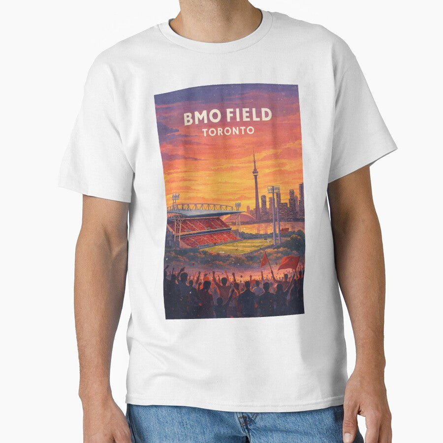 BMO Field Toronto CN Tower Lake Ontario Soccer Skyline Sunset by Aryabek