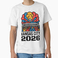 Kansas City 2026 Arrowhead Stadium Football T-Shirt V24 by DarylWelsh2024
