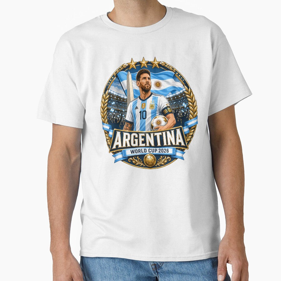 Argentine Captain Football Fan Crest by Retro Arabica