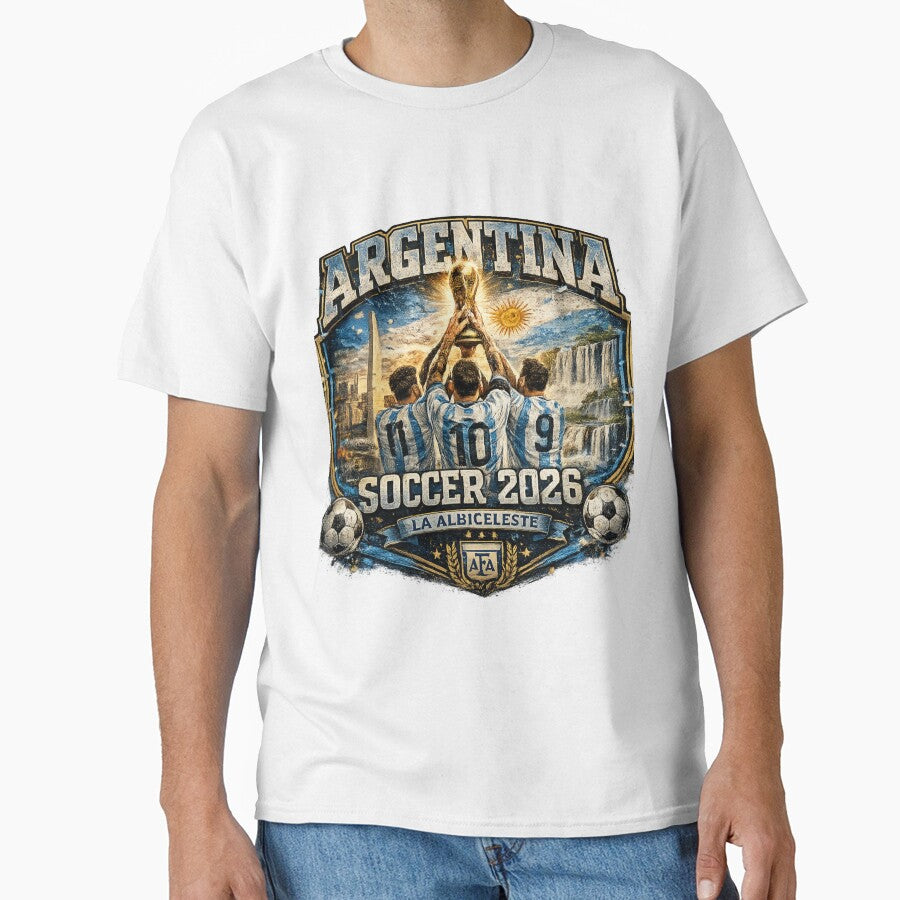 Argentina Soccer 2026 Shirt – La Albiceleste Football Fan Gift by UrbanPrintVibes