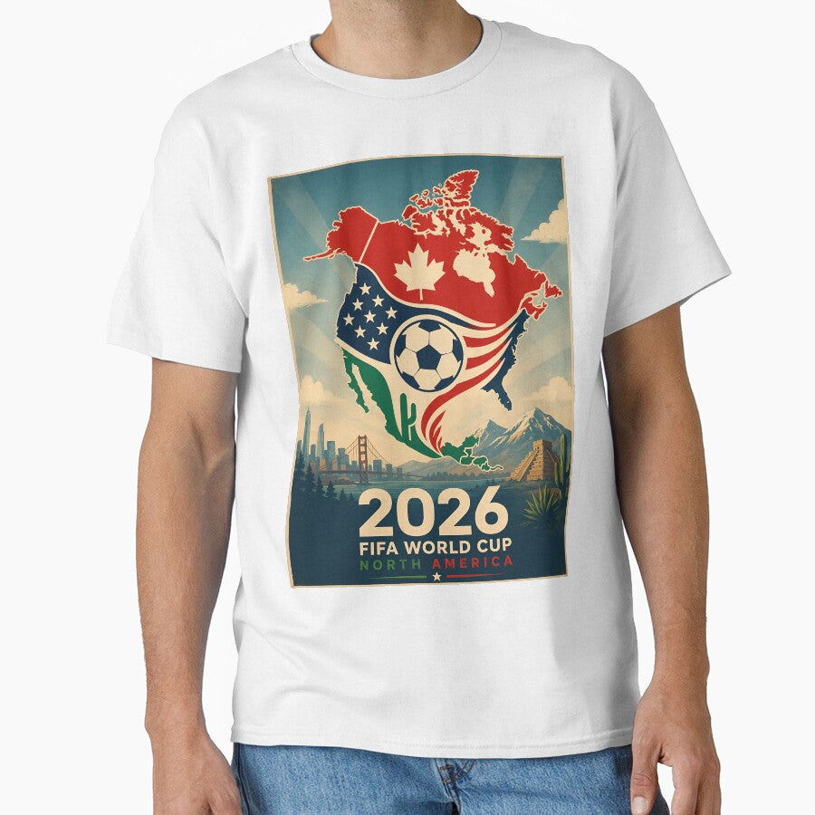 North America 2026 Soccer Championship Old Style Poster by Abeshinobi