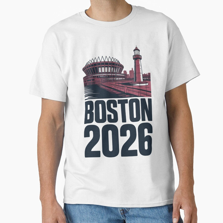 Boston 2026 New England Soccer Souvenir T-Shirt V24 by DarylWelsh2024