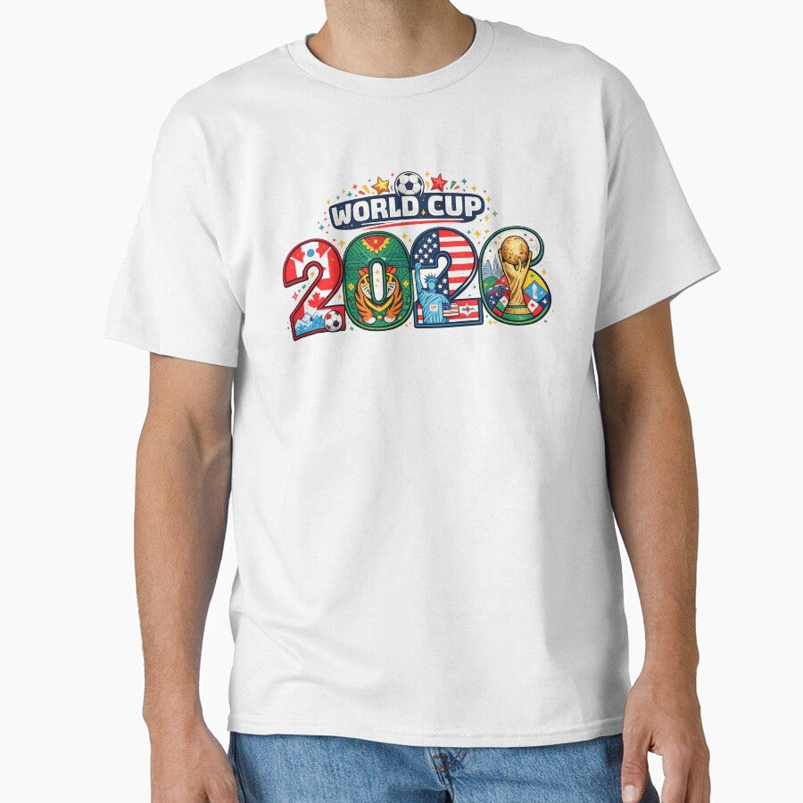 World Cup 2026 Host Nations Soccer Design | USA Canada Mexico Football Fan Art by CreativeNest Prints