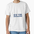 Womens New York Soccer Blue Vintage Text by MollyLYork