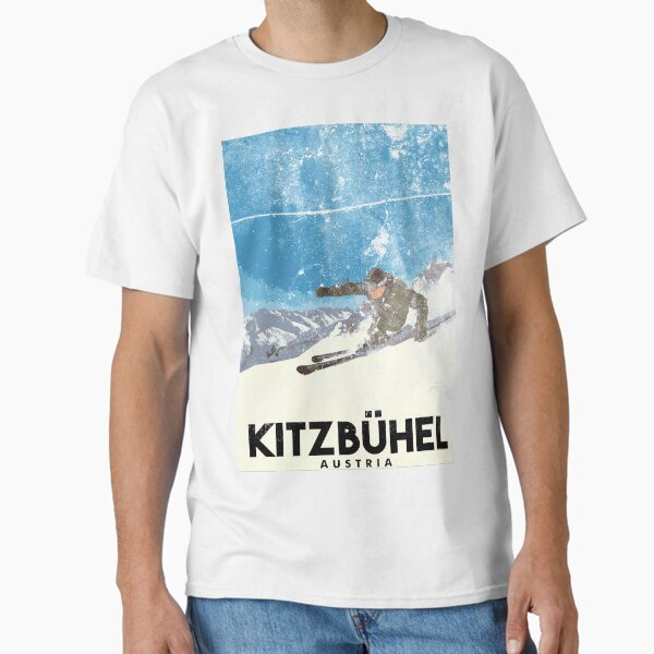 Ski Kitzbühel Austria (eroded) Classic T-Shirt