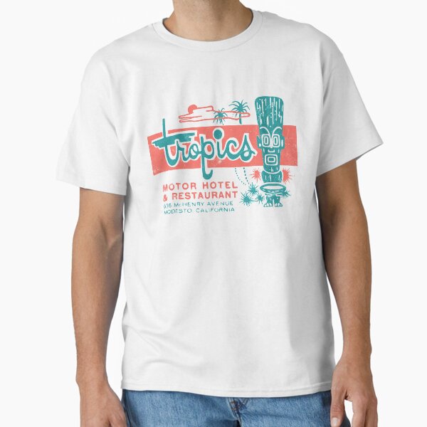 Tropics Motor Hotel / Tiki / 1950s / Polynesian / Retro Surf Style Classic T-Shirt