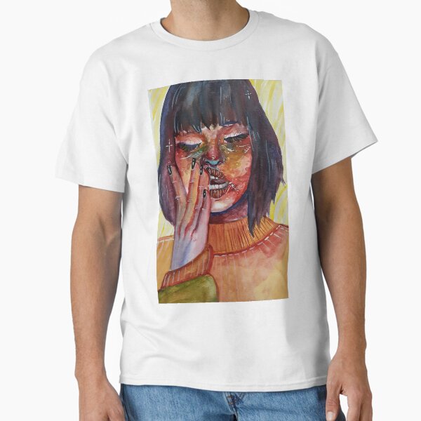 Maximalist Portrait Watercolor Classic T-Shirt