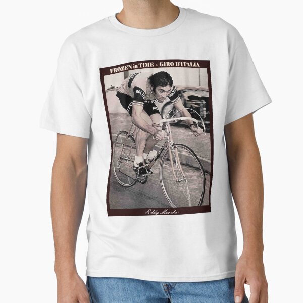 GIRO D ITALIA : Vintage Eddy Merckx Bicycle Racing Advertising Print Classic T-Shirt