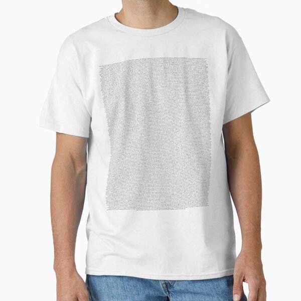 Twilight Movie Script in the Twilight Font Classic T-Shirt