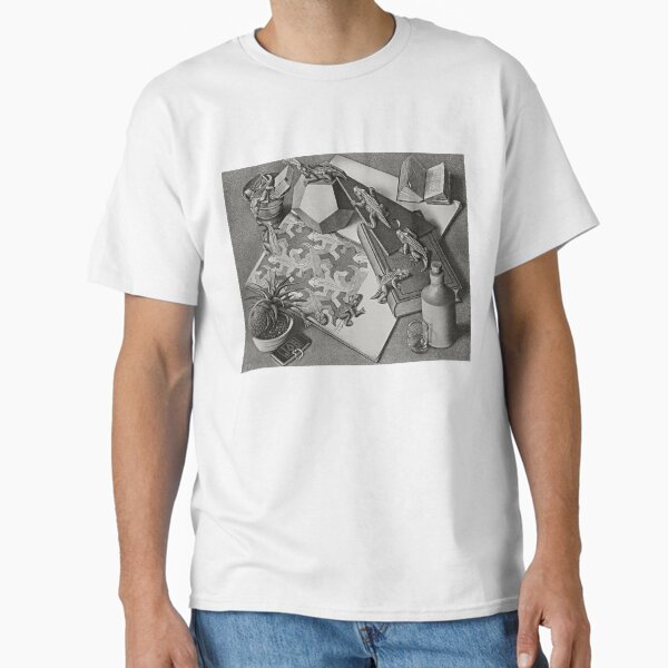 M. C. Escher, Reptiles, 1943, Dutch Artist, Maurits Cornelis Escher Print, Surrealism, Imp-Art, M. C. Escher Gift, Maurits Escher Art Classic T-Shirt