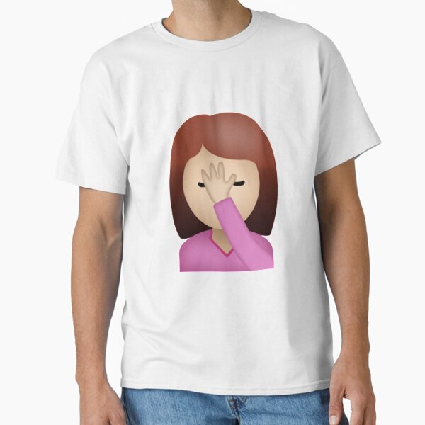 Lady Palm Face Emoji Classic T-Shirt