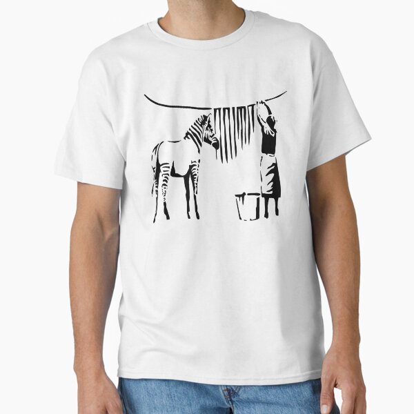 Banksy Zebra Classic T-Shirt