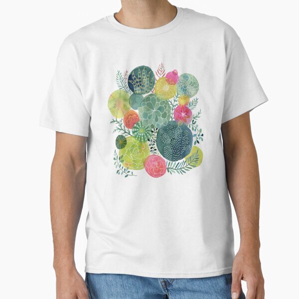 Succulent Circles Classic T-Shirt