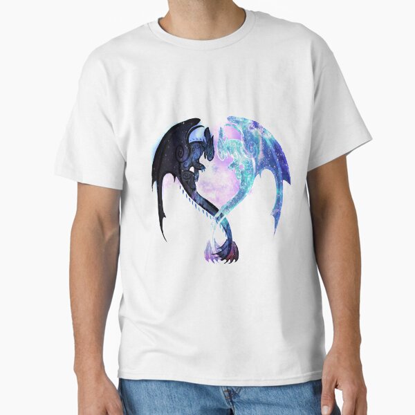 Dragon Heart Toothless and Light Fury Classic T-Shirt