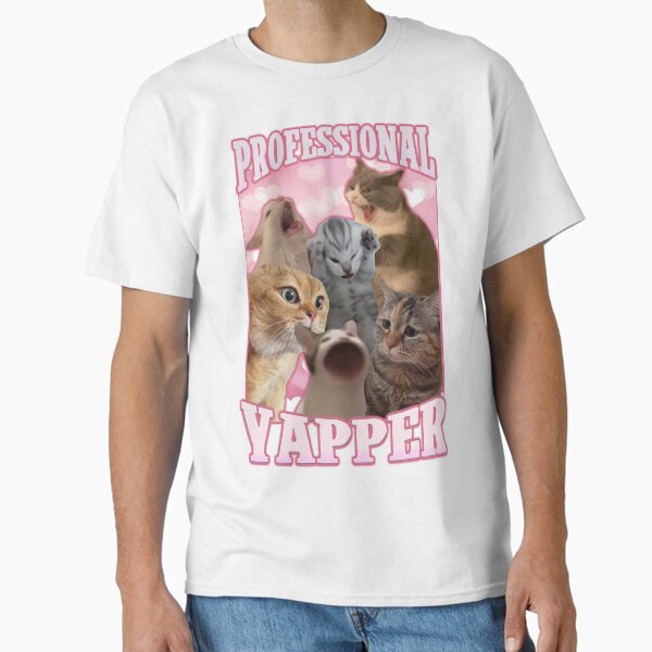 professional yapper funny cat meme Classic T-Shirt