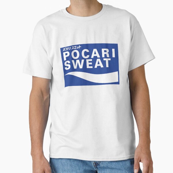 POCARI SWEAT on blue background Classic T-Shirt