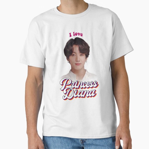Princess Diana Jungkook kpop retro meme Classic T-Shirt