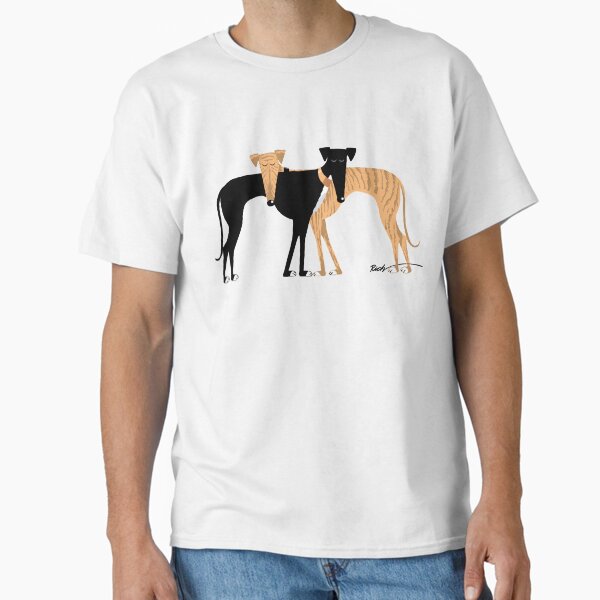 Head Rest Brindle Hound: Classic T-Shirt