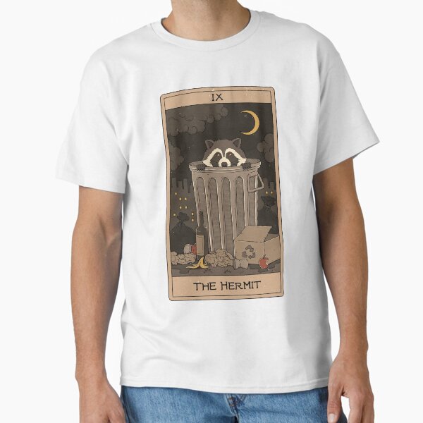 The Hermit - Raccoons Tarot Classic T-Shirt