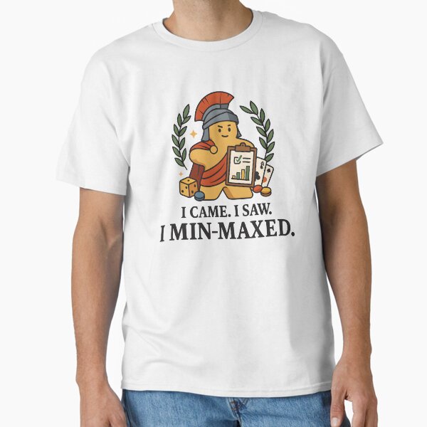 I Came. I Saw. I Min-Maxed – Funny Board Game Meeple Gamer Shirt & Sticker Classic T-Shirt