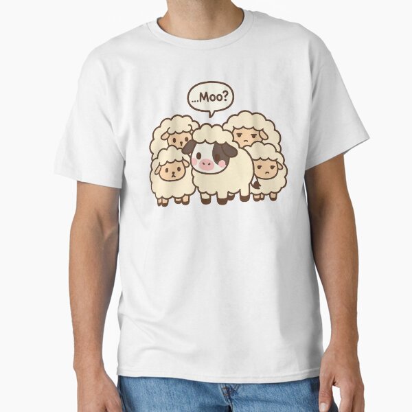 Undercover Moo – Kawaii Cow in Disguise Classic T-Shirt