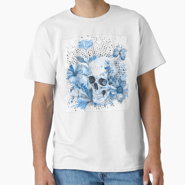 Skull & Bloom Daydream in Blue Classic T-Shirt