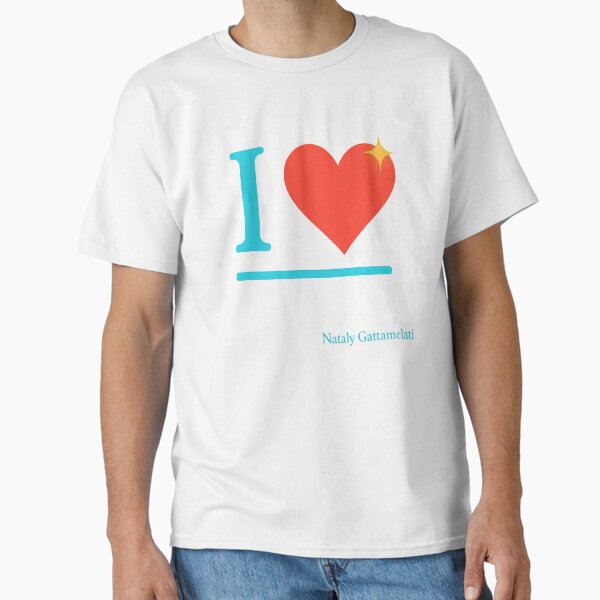 I Love Blank Neon Heart – Cute Bold Design Classic T-Shirt