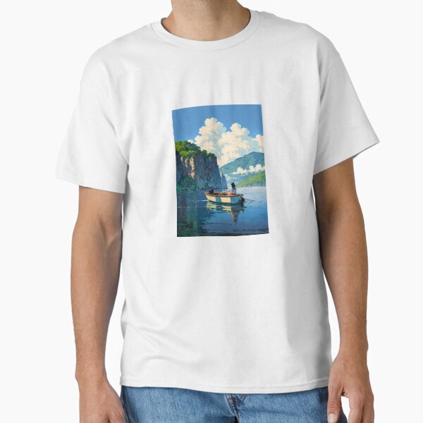 Lake Girl - A Dreamy Retro Anime Artwork Classic T-Shirt