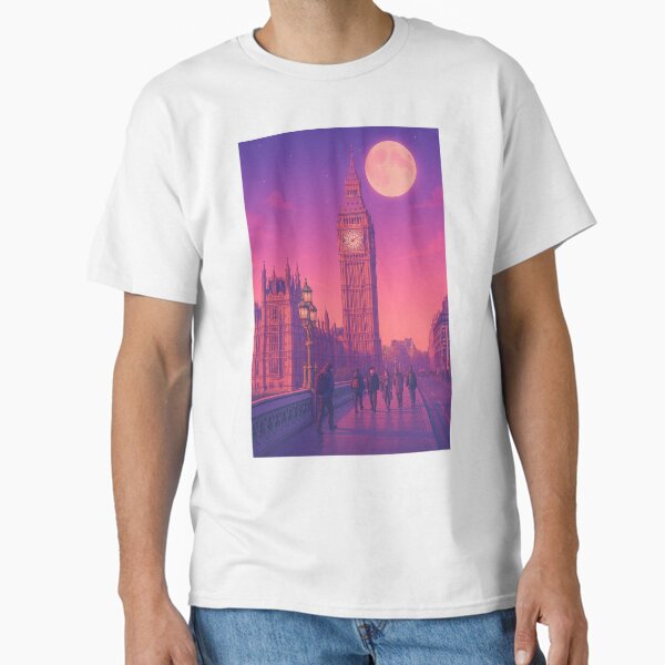 Big Ben Moonlight Fantasy Aesthetic Classic T-Shirt