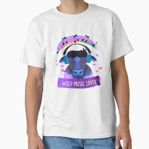 Moo-sic the Groovy Cow Classic T-Shirt