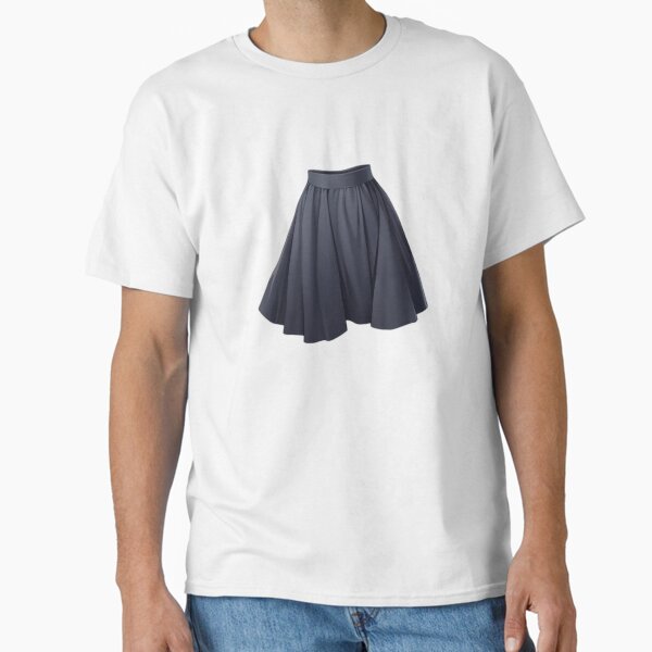 Elegant Flowy Black Skirt Aesthetic Sticker Classic T-Shirt