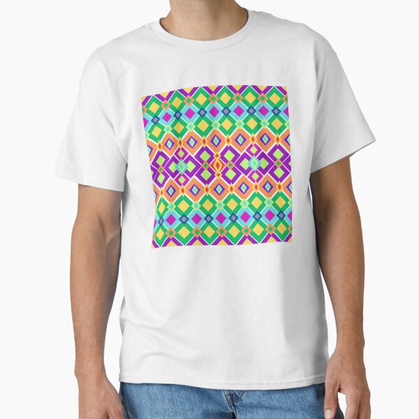 Contemporary diamond geometric pattern Classic T-Shirt