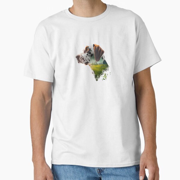 Pointer Meadow Fusion Art Print Classic T-Shirt