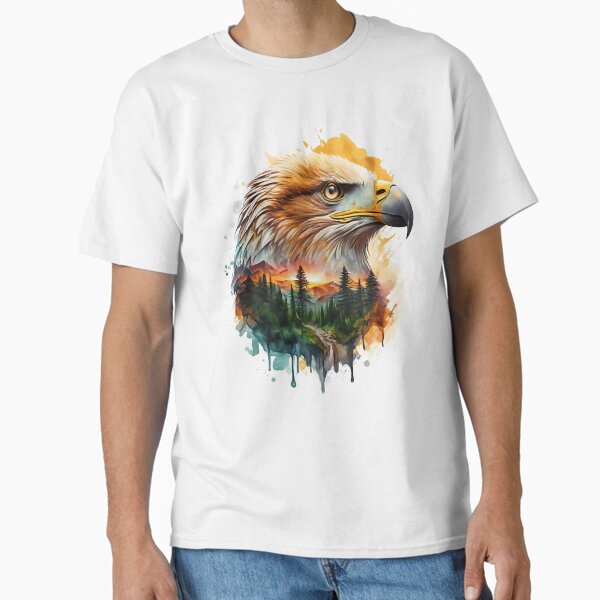 Golden Eagle eyes locked on the horizon Classic T-Shirt