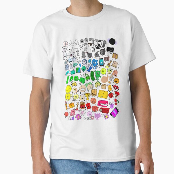 BFDI Inanimate Insanity All Characters (Transparent) Classic T-Shirt