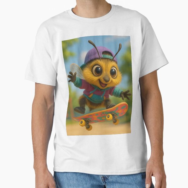 Skater Hairy-Footed Flower Bee  Classic T-Shirt