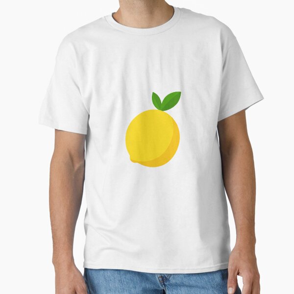 Simple Lemon Illustration – Fresh Citrus Art Classic T-Shirt