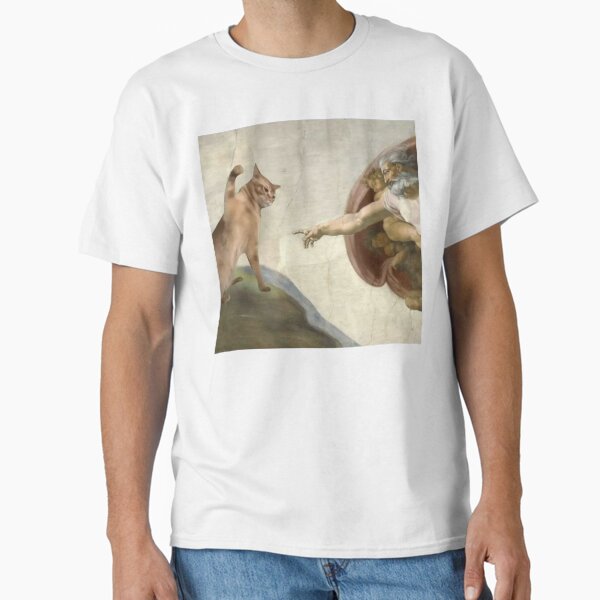 The creation of man cat meme Classic T-Shirt