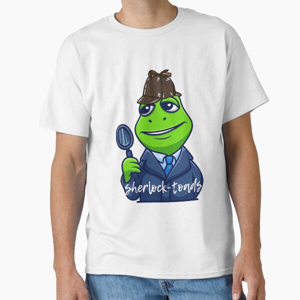 Tiny Frog Detective Cute Character Classic T-Shirt