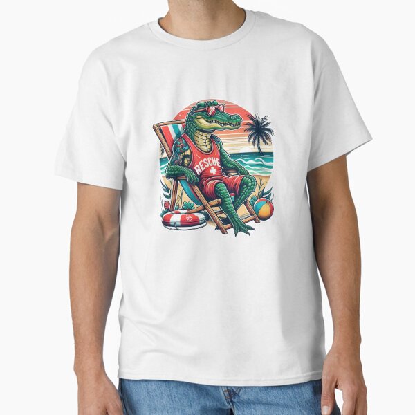 Rescue Gator – Beach Patrol with Attitude Classic T-Shirt