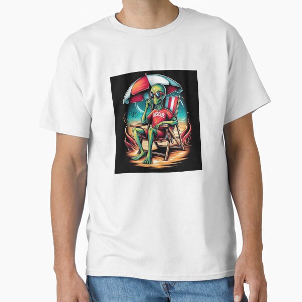 Rescue Alien – Intergalactic Beach Patrol Classic T-Shirt